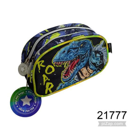 Imagen de CARTUCHERA DINOSAURIO/ KITTY  2 CIERRES 2.26